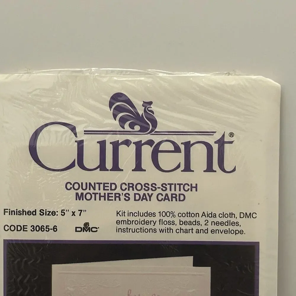 Current Counted Cross Stitch MOTHER'S DAY CARD Kit Vintage 1987